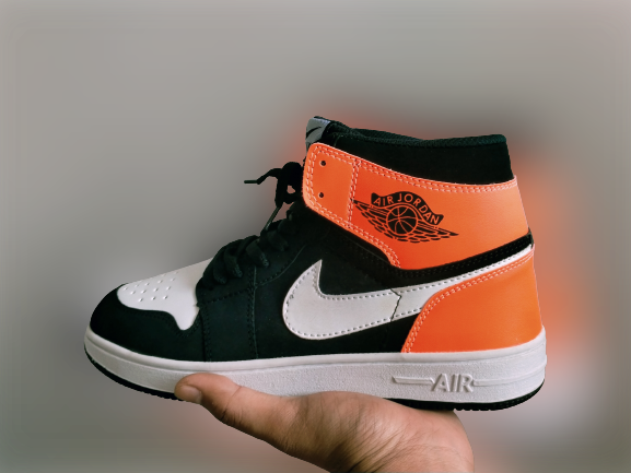 orange jordan shoes