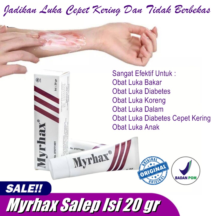 Promo Salep Myrhax obat oles borok luka bakar obat luka diabetes