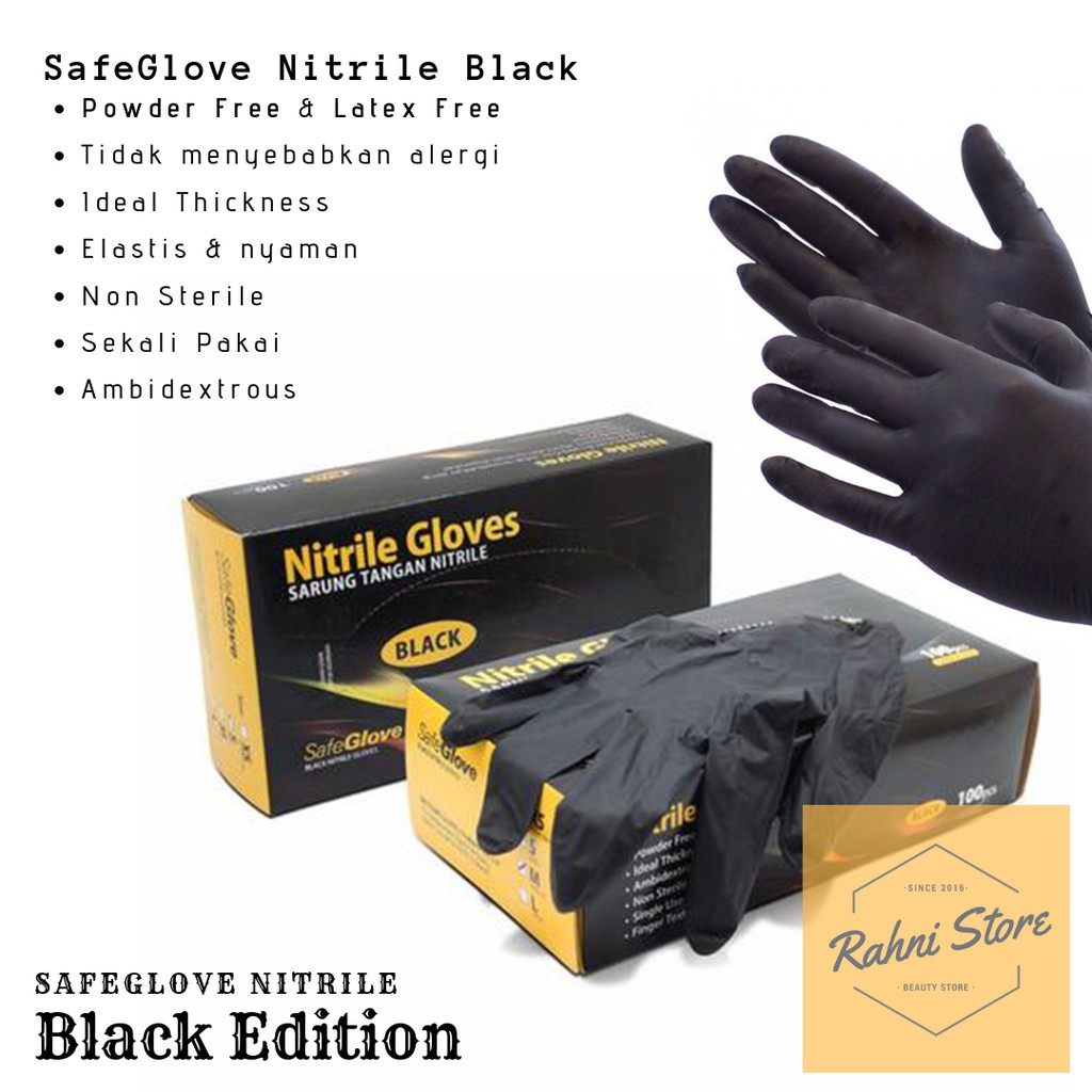 safeglove nitrile black