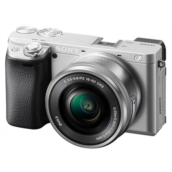 SONY Alpha a6400 Kit / ILCE-6400L Kamera Mirrorless Lensa E 16-50mm F3.5-5.6 OSS - Silver , garansi resmi 1tahun Sony Indonesia