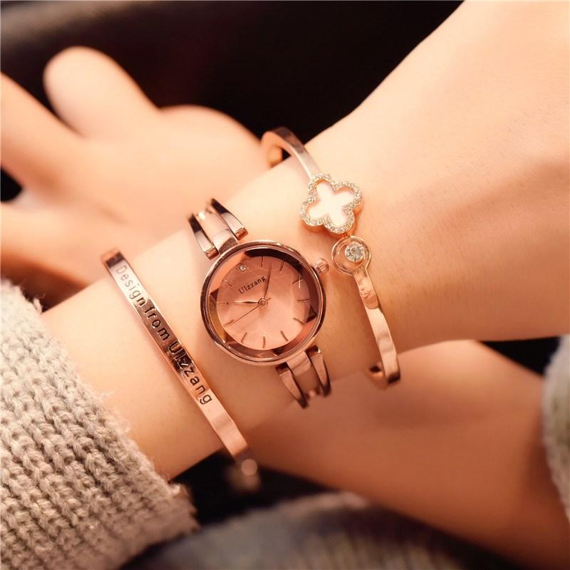 Jam tangan wanita Tahan Air model fashion 2018 model baru di Siswa perempuan Gaya Korea minimalis Retro Tren ulzzang