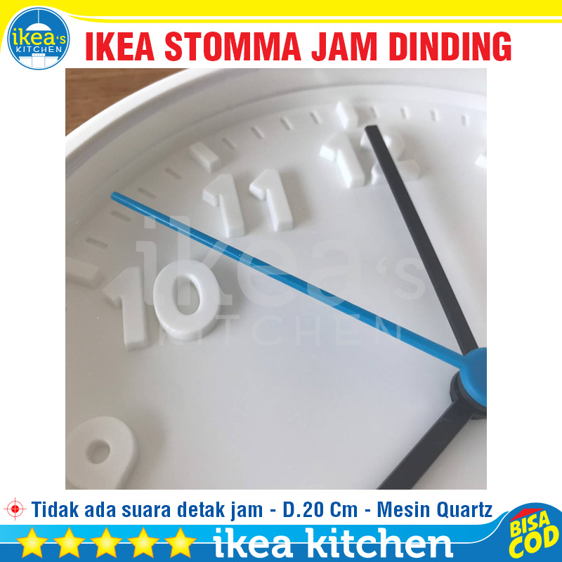 Stomma Wall Clock White Ikea
