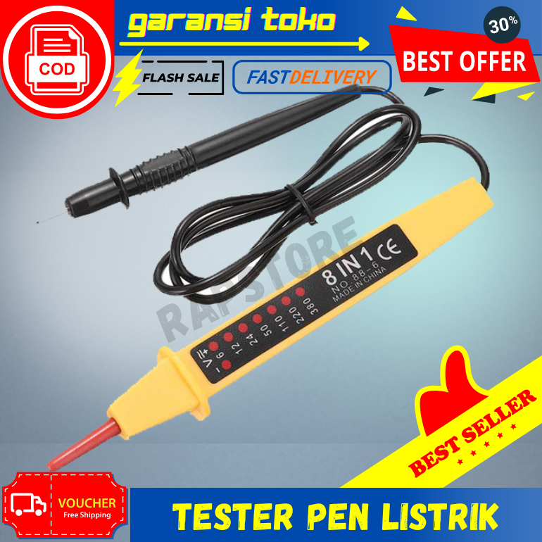 Pen Multitester Digital Pen Tester Listrik Tester Listrik Pen AC DC