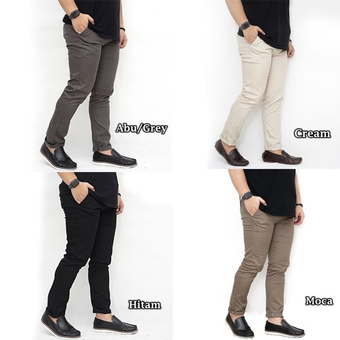 Terbaru Celana Chino Panjang Pria Chinos Pria Slim Fit Celana Kerja Hitam 27 Celana Chino Pria Pendek Panjang Beli 1 Gratis Asli Jumbo 2 Slimfit Bestseller Terlaris Fashion Korea Model