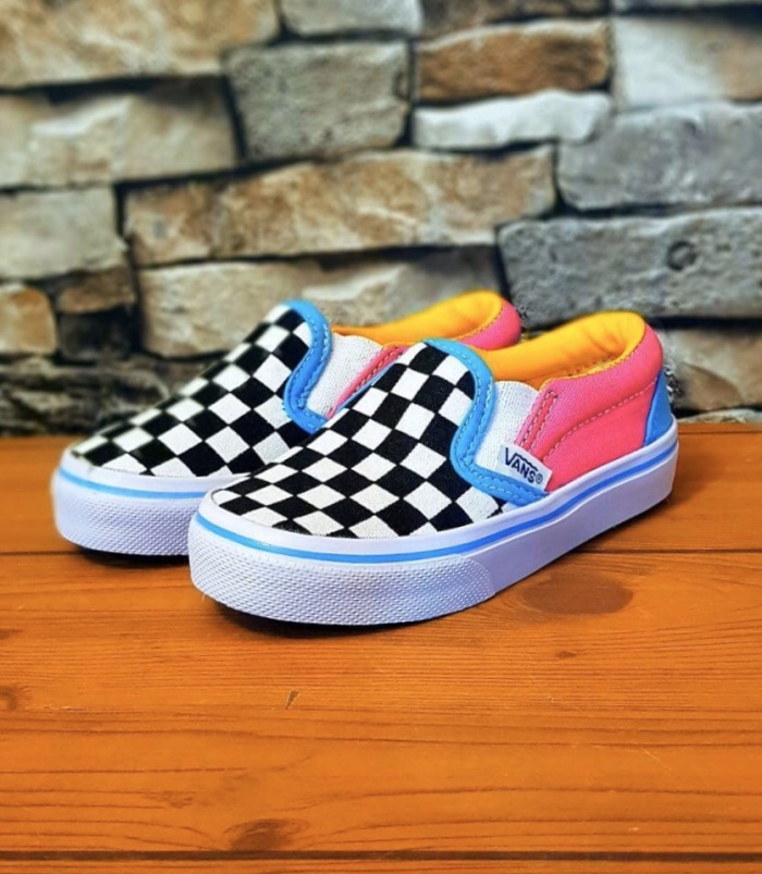 multicolor vans shoes