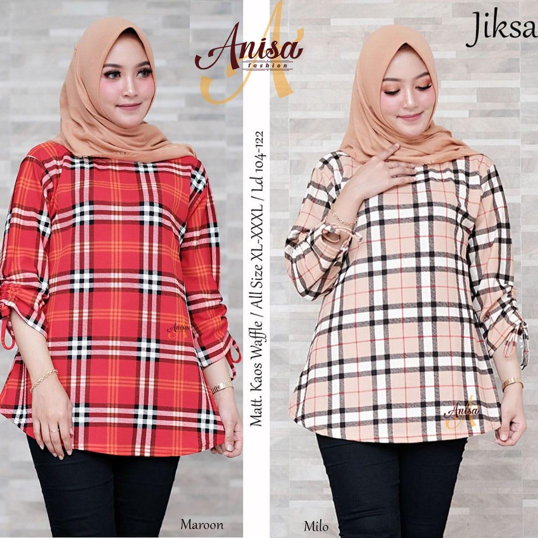 Jiksa Tunik Kaos Waffle |Baju Atasan wanita Terbaru 2019 | Baju Tunik wanita Muslimah| Model Baju Tunik Untuk Wanita Gemuk |Baju Tunik Cantik | Tunik Batik Modern| Tunik Brokat Modern | Model Baju Tunik Terbaru 2019 | Model batik Tunik Terbaru 2019