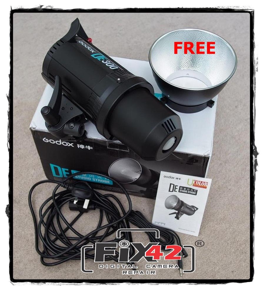 Lampu Studio Godox DE300 Compact Studio Flash Free Head Reflector