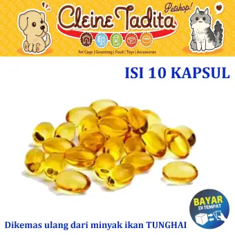 Cleine Tadita Petshop Minyak Ikan Kucing Anjing Vitamin Kucing Anjing Minyak Ikan Hewan 10 Kapsul Lazada Indonesia