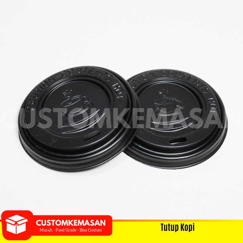 Tutup Gelas Kopi 8 oz Isi 50Pcs / Tutup Paper Cup 8 oz / Lid Paper Cup ...