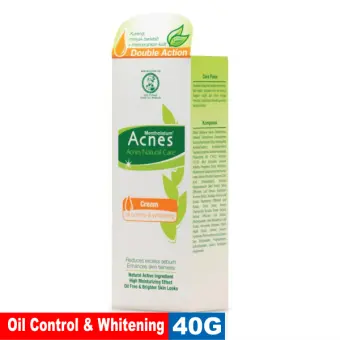 Acnes Natural Care Oil Control Whitening Cream 40 Gr Cream Pelembab Wajah Mengatasi Jerawat Lazada Indonesia