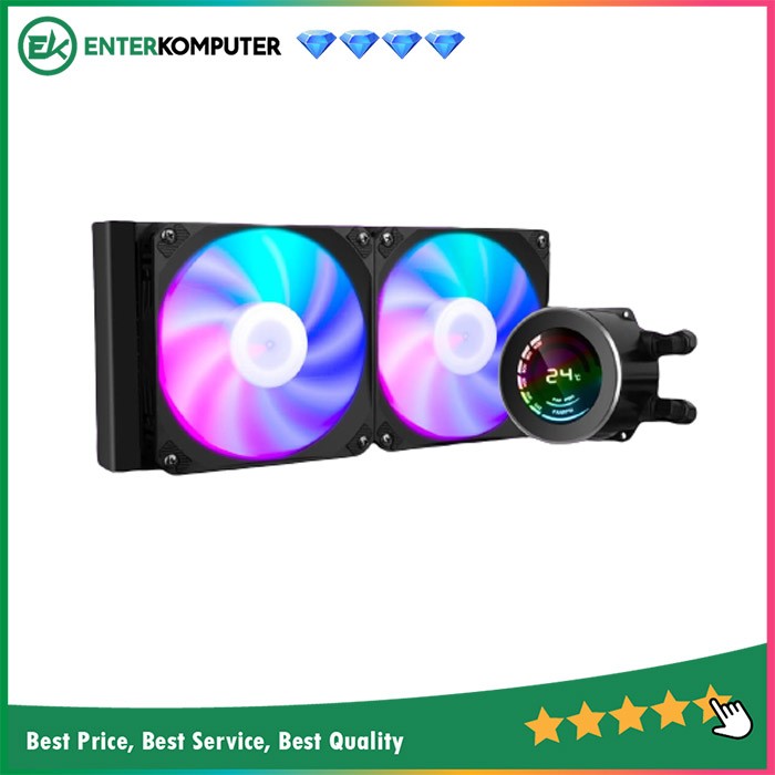 PRIME PREMIUM GALATEK 240 BLACK ARGB Liquid Cooler with LCD Display