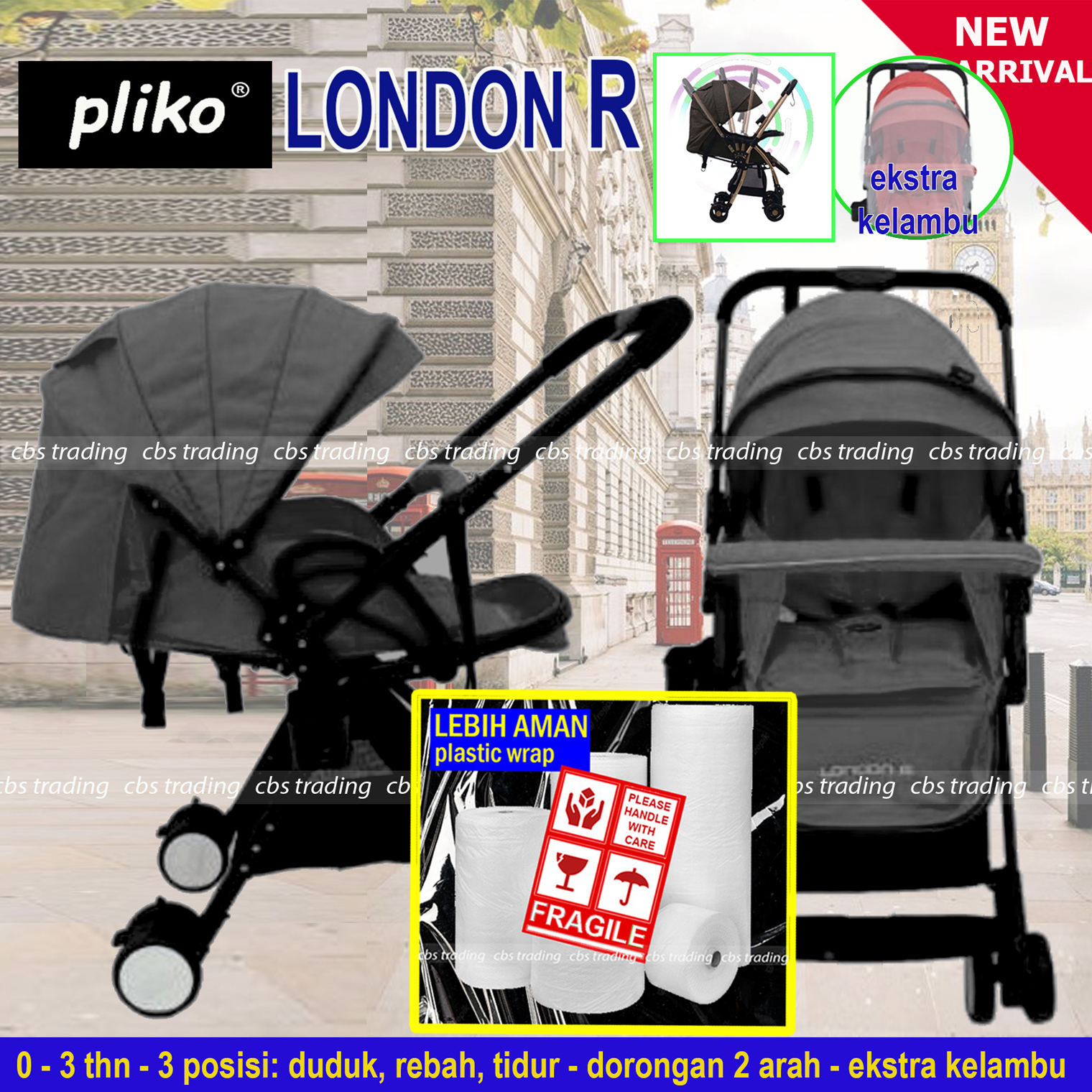 Stroller baby pliko sale