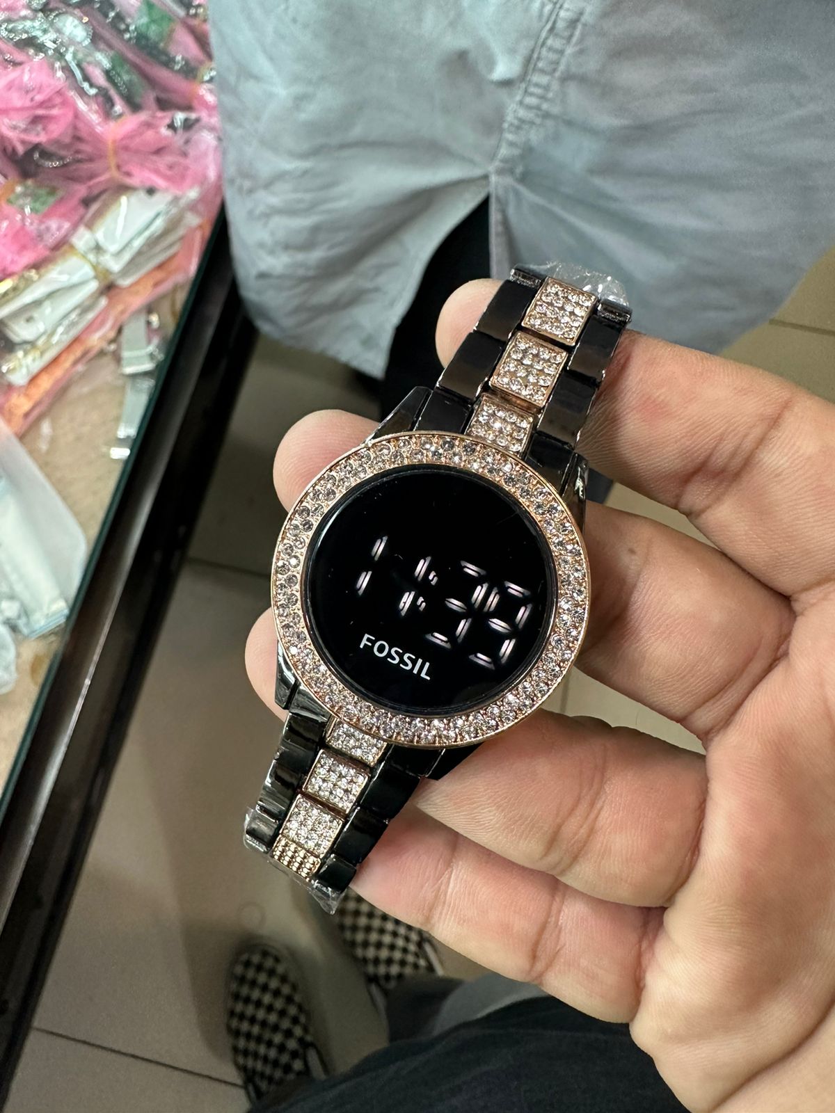 Jam Tangan Wanita Fossil Daimond LED Touch Screen Digital 5 Warna Jam Tangan fashion wanita Jam tangan Nayvha Collection Lazada Indonesia