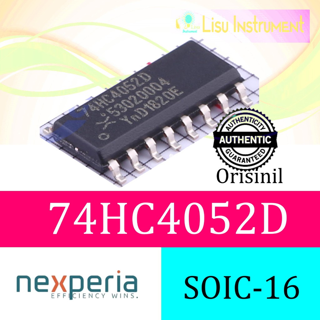 74HC4052 74HC4052D Dual 4-channel Analog Multiplexer Demultiplexer SOIC ...