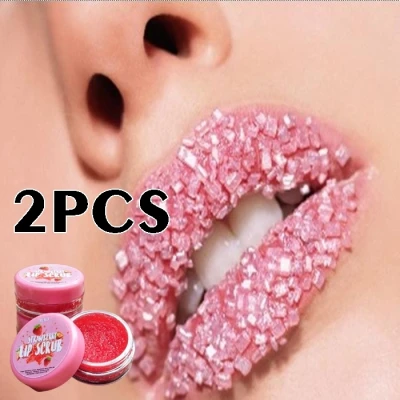 2 PCS LIP SCRUB TERMURAH MINI SIZE / LIPSCRUB MURAH / Homemade lipscrub [IMPROVED FORMULA], PEMERAH bibir lip scrub