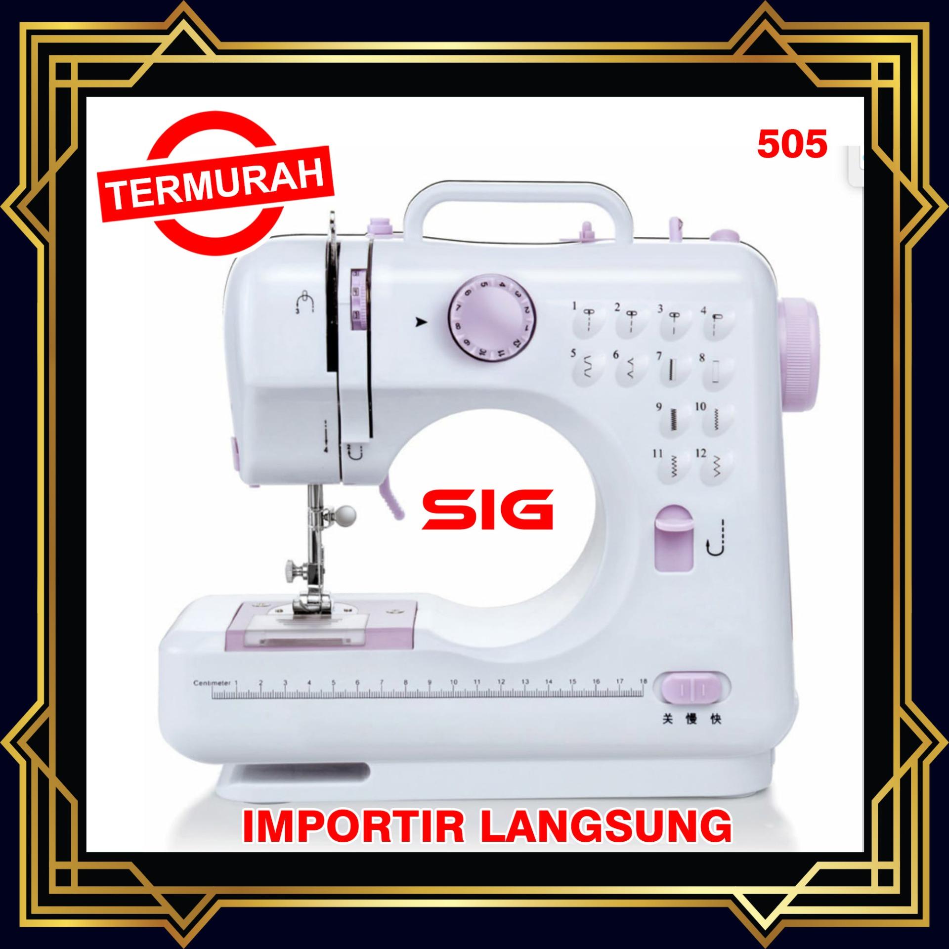 Mesin jahit mini portable FHSM 505 - Mesin Jahit 12 Pola Jahitan