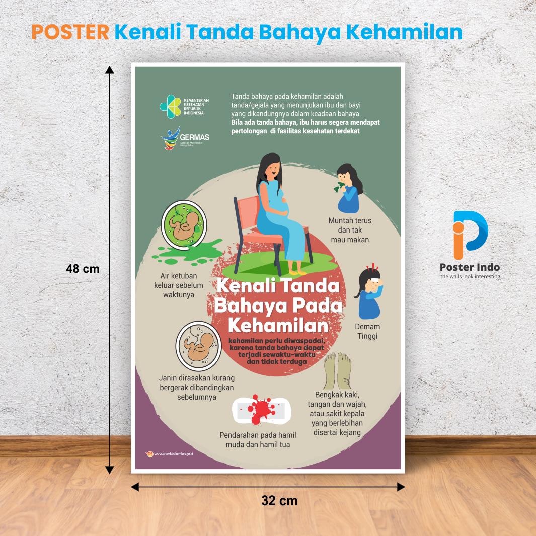 Poster Kenali Tanda Bahaya Kehamilan Lazada Indonesia