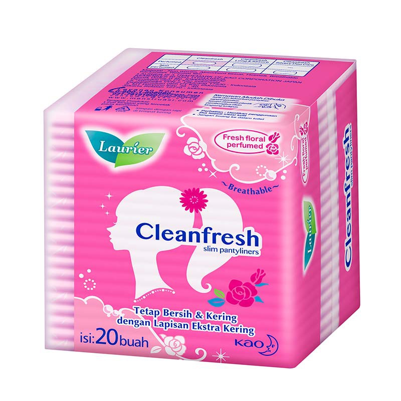 Laurier Pantyliner Cleanfresh Fresh Floral Perfumed I 20S I 40S