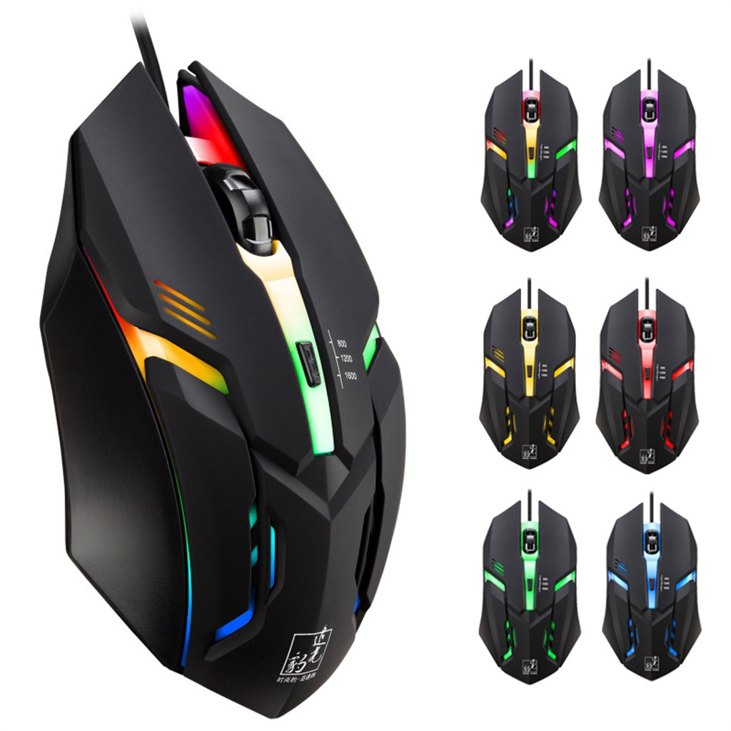 Mouse Gaming Kabe Usb Led Rgb Rainbow | Lazada Indonesia