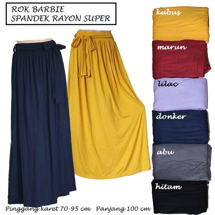 Bawahan / Rok / Lebar / Panjang / Muslimah / Modis Barbie Skirt