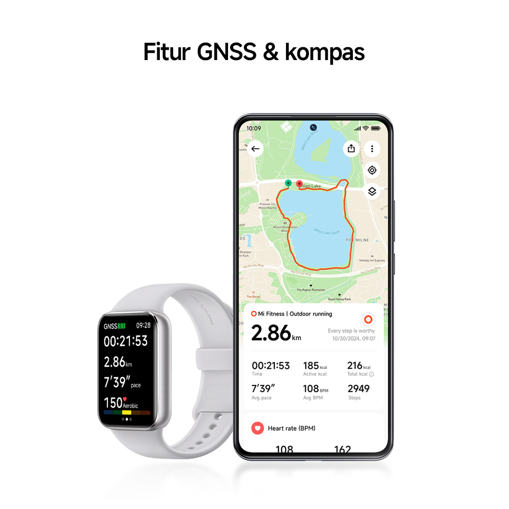 Xiaomi Smart Band 9 Pro | Bezel Tipis 1,74 | 150 Mode Olahraga | Pemantau Oksigen Darah & Detak Jantung | Frame Alloy Allumunium [Official Store]Xiaomi Band 9 Pro - Gambar 4