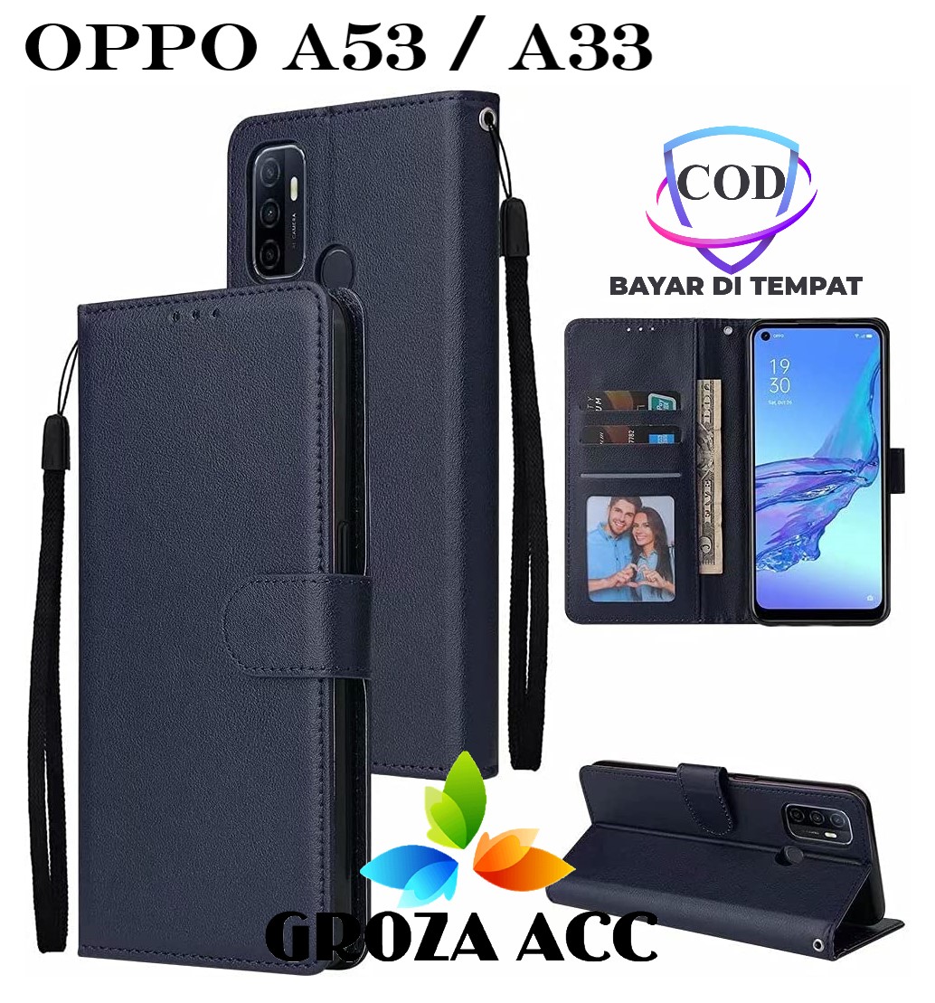 Dompet Flip Case Oppo A53 OPPO A53 Case Leather Flip Case On For