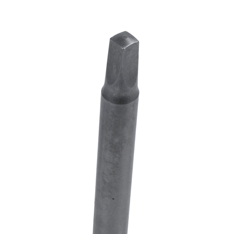 1/4 inch Hex Shank 6mm Dia Shaft 100mm Long Square Screwdriver Bit Gray