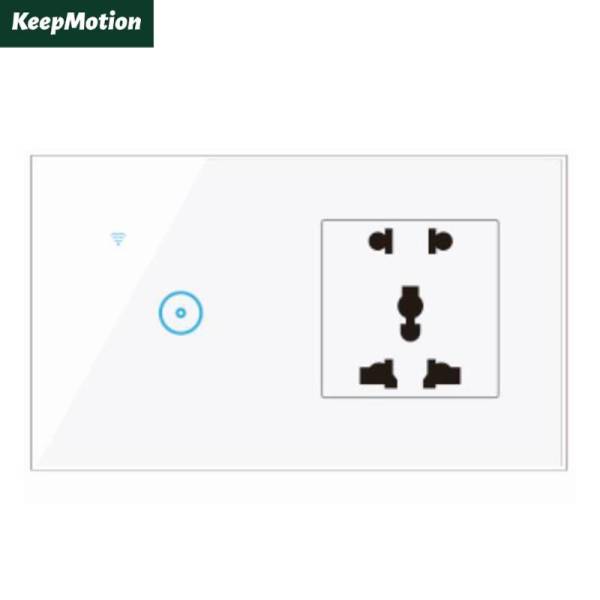 KeepMotion【Free Trắng Điện Thoại Holder】Multifunctional Chuyển Đổi Ổ Cắm Ổ Cắm Công Tắc Thông Minh Wifi Tích Hợp Phích Cắm Đa Năng/1/2/3 Chiều Tương Thích Với Amazon Alexa Hoặc Google Home Hỗ Trợ Điều Khiển Bằng Giọng Nói