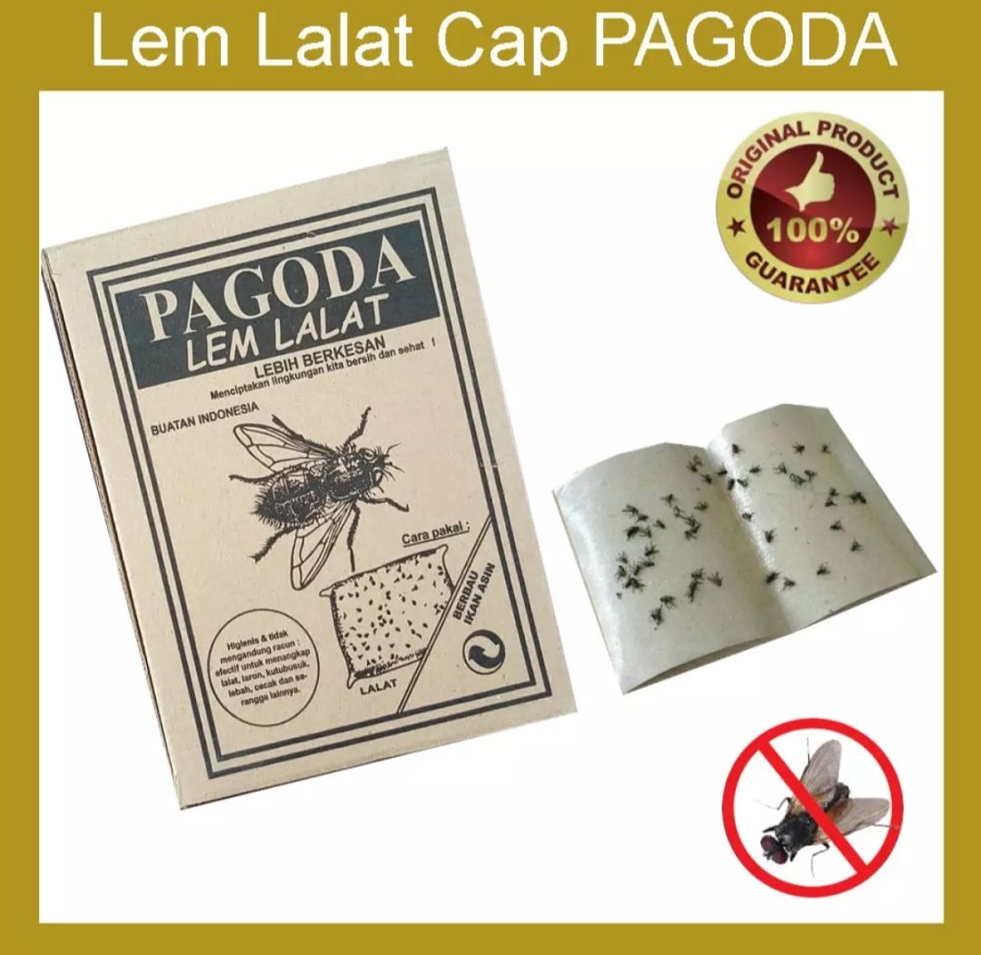 Lem Lalat Model Papan Cap Pagoda Lembar Lazada Indonesia