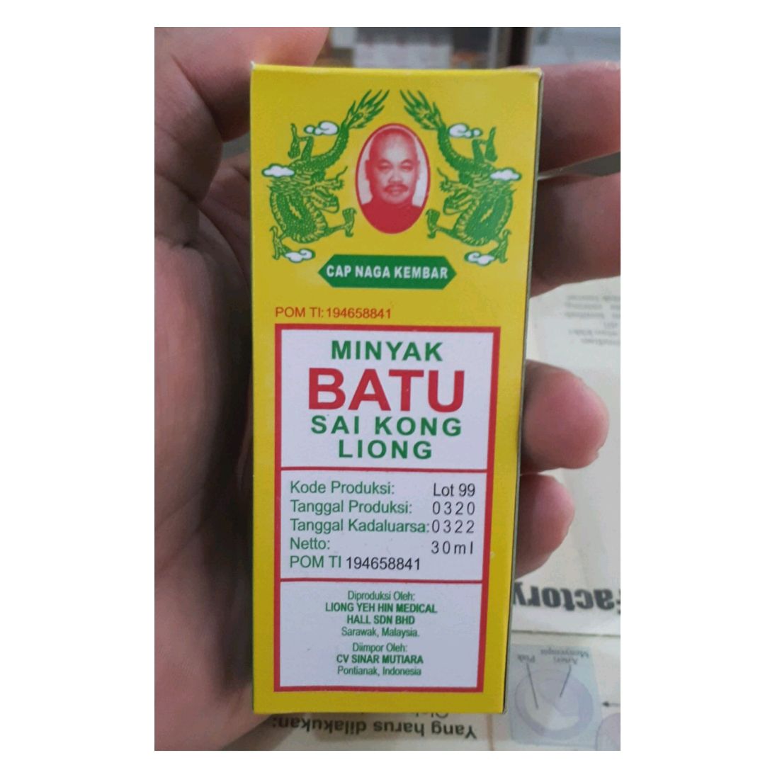 MINYAK BATU SAI KONG LIONG -obat luka memar lecet bengkak gigit 