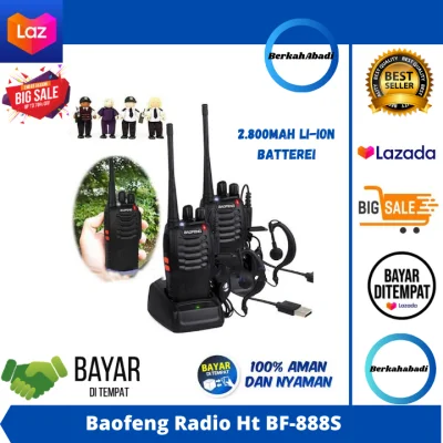 HT Baofeng Radio HT Handy Talky / Walkie talkie Baofeng BF-888S / BF888s 28000 mAh bf888s 888s / Radio Komunikasi HT