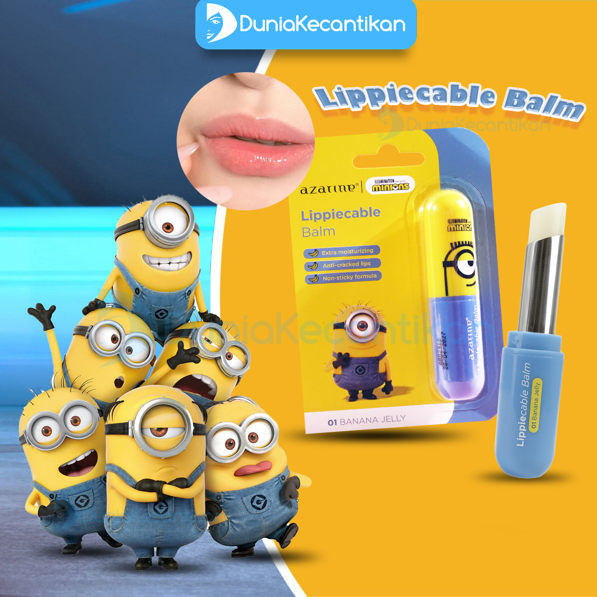 Azarine Tinted Lippiecable Balm Series Lip Balm Moisturizing Long