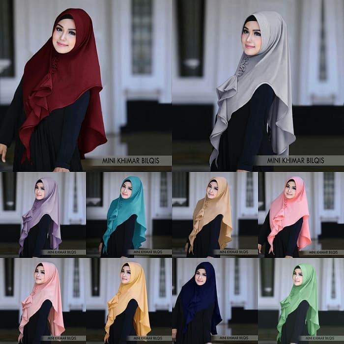 Mesh Hijab Instan BILQIS / Jilbab Instant Mini Khimar Bilqis