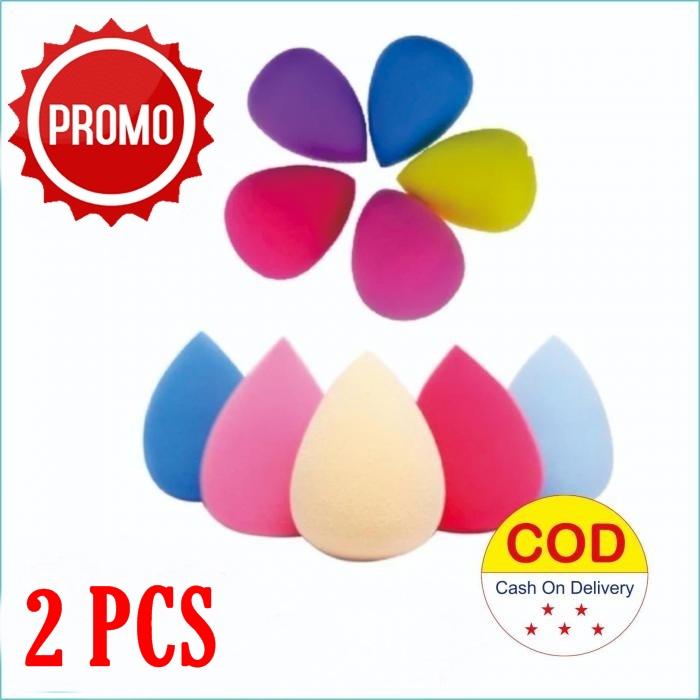 JBS Spon Beauty Blender Spon Telur - 2 Pcs - Multi Colour