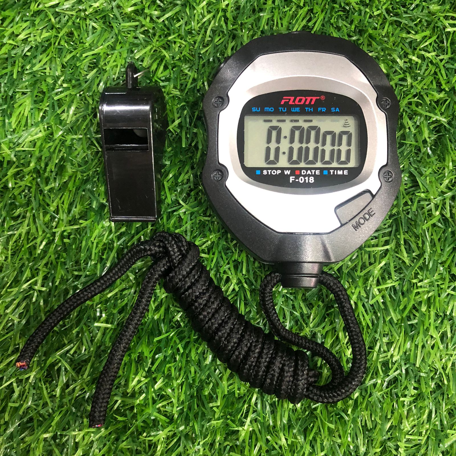 FLOTT PROFESIONAL DIGITAL STOPWATCH. RUNNING/SPEED TRAINING. TIME. DATE.  ALARM. FREE WHISTLE/WISEL.