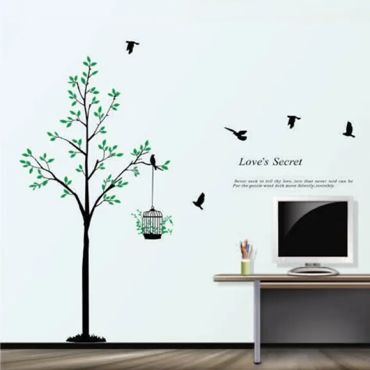 Stiker Dinding Shop Stiker Dinding Love Secret Hijau Wallpaper