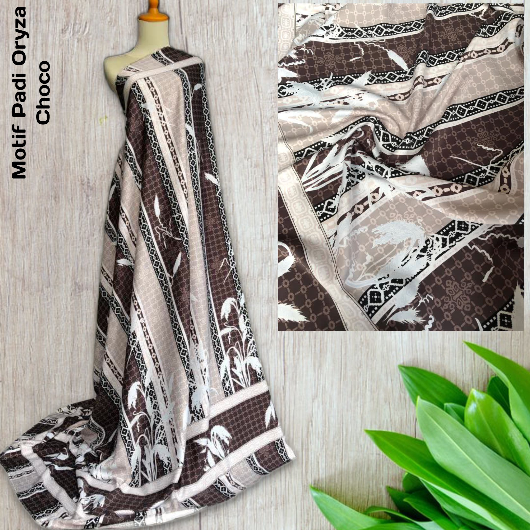 Kain Motif Maxmara terbaru Padi Series harga per setengah meter