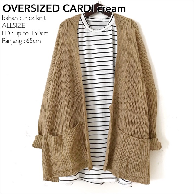 oversized cardigan cream