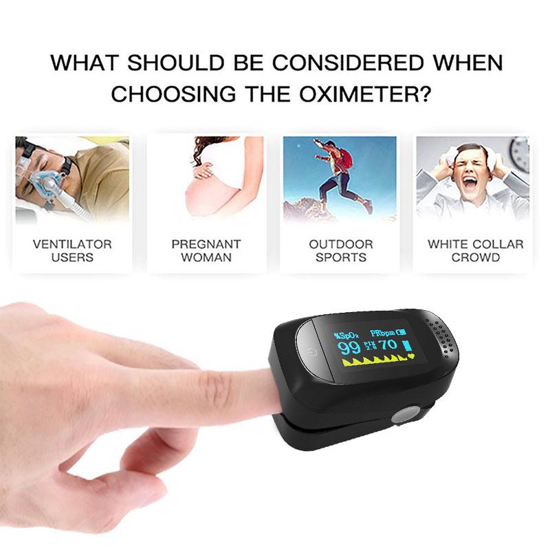 【 Guality】Nail ประเภทเครื่องวัดออกซิเจนปลายนิ้ว Oximeter การค้าต่างประเทศเลือดชีพจรออกซิเจนส่วนบุคคล Care TFT หน้าจอ