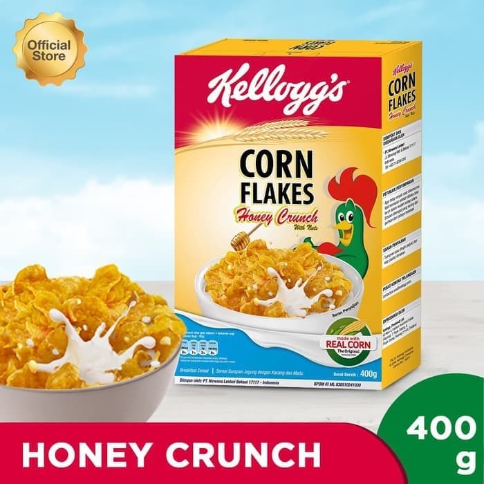 Sereal Kellogg S Corn Flakes Honey Crunch 400gr Lazada Indonesia