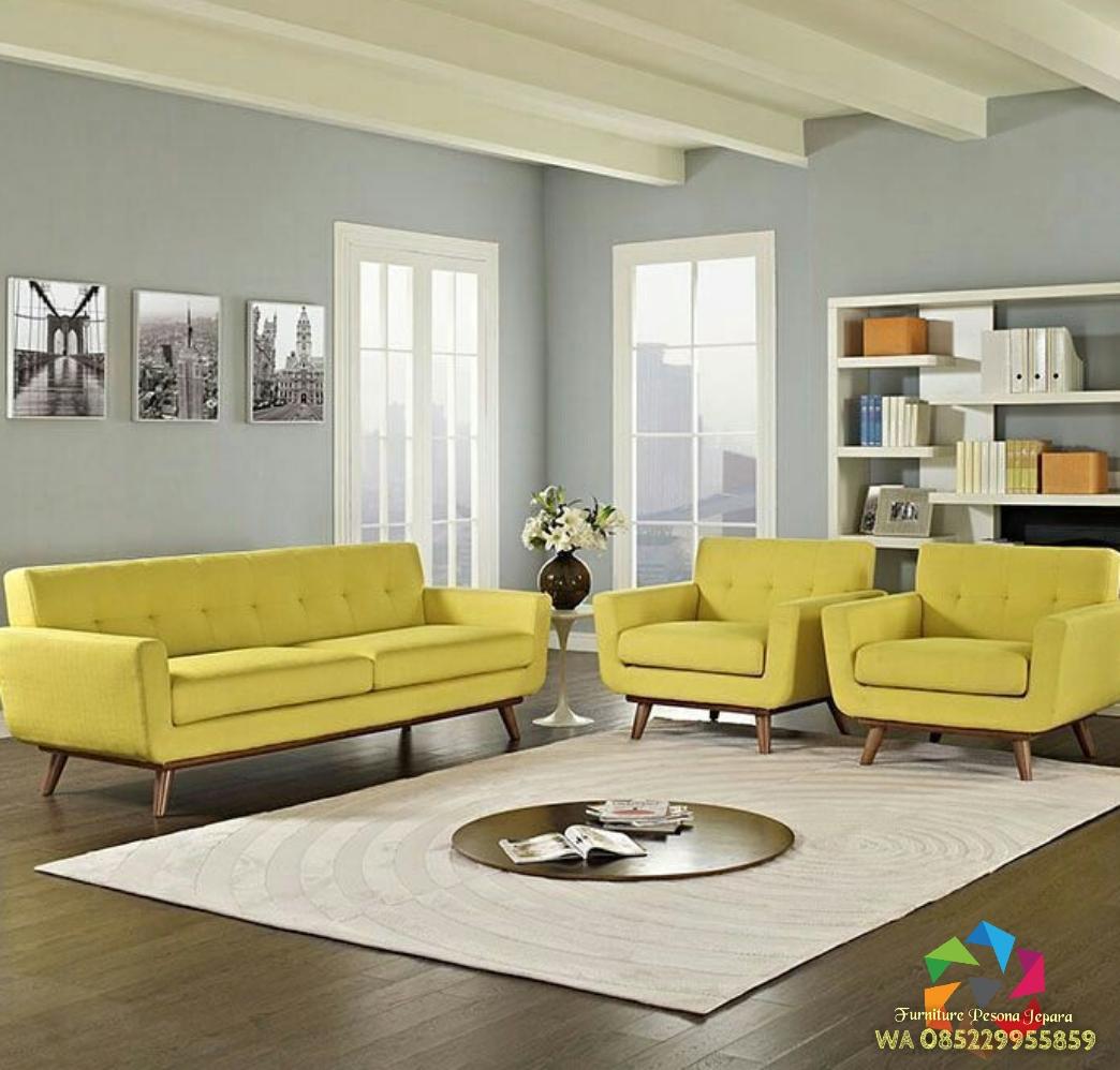 Kursi sofa tamu Retro kualitas