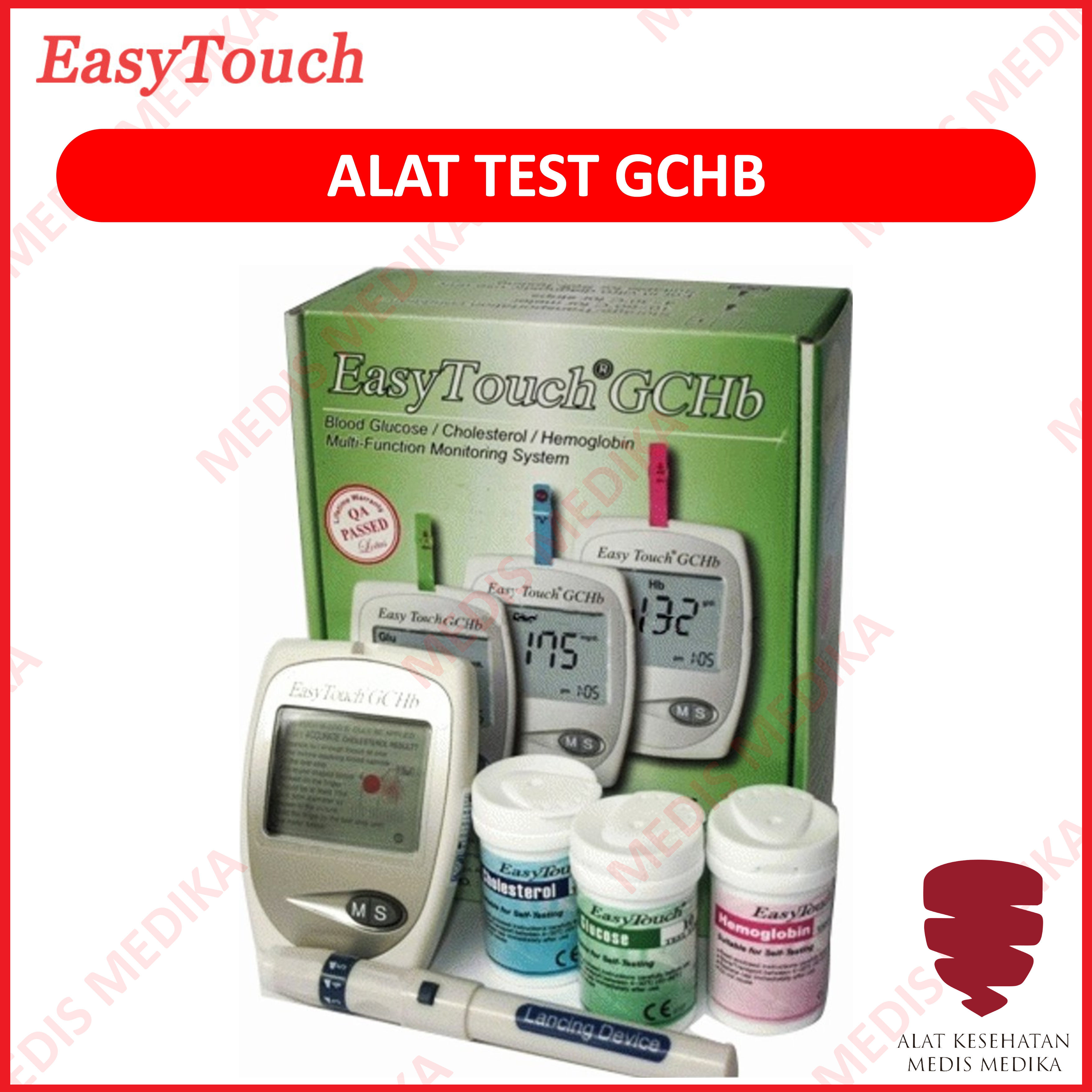 Alat Easy Touch GCHb Easytouch Glukosa Cholestrol Hemoglobin GHC GCH