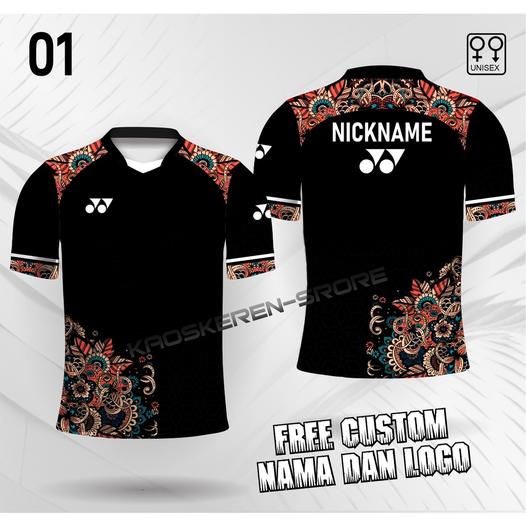 Jersey badminton baju bulu tangkis dewasa kaos badminton custom