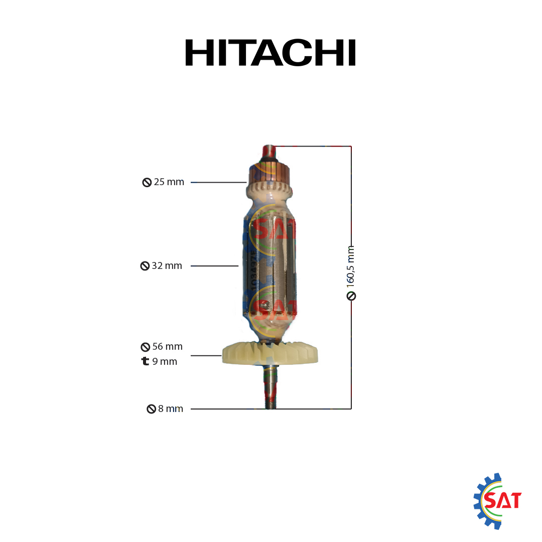 Armature / Angker G 13SD Hitachi Mesin Gerinda G13SD Angle Grinder ...