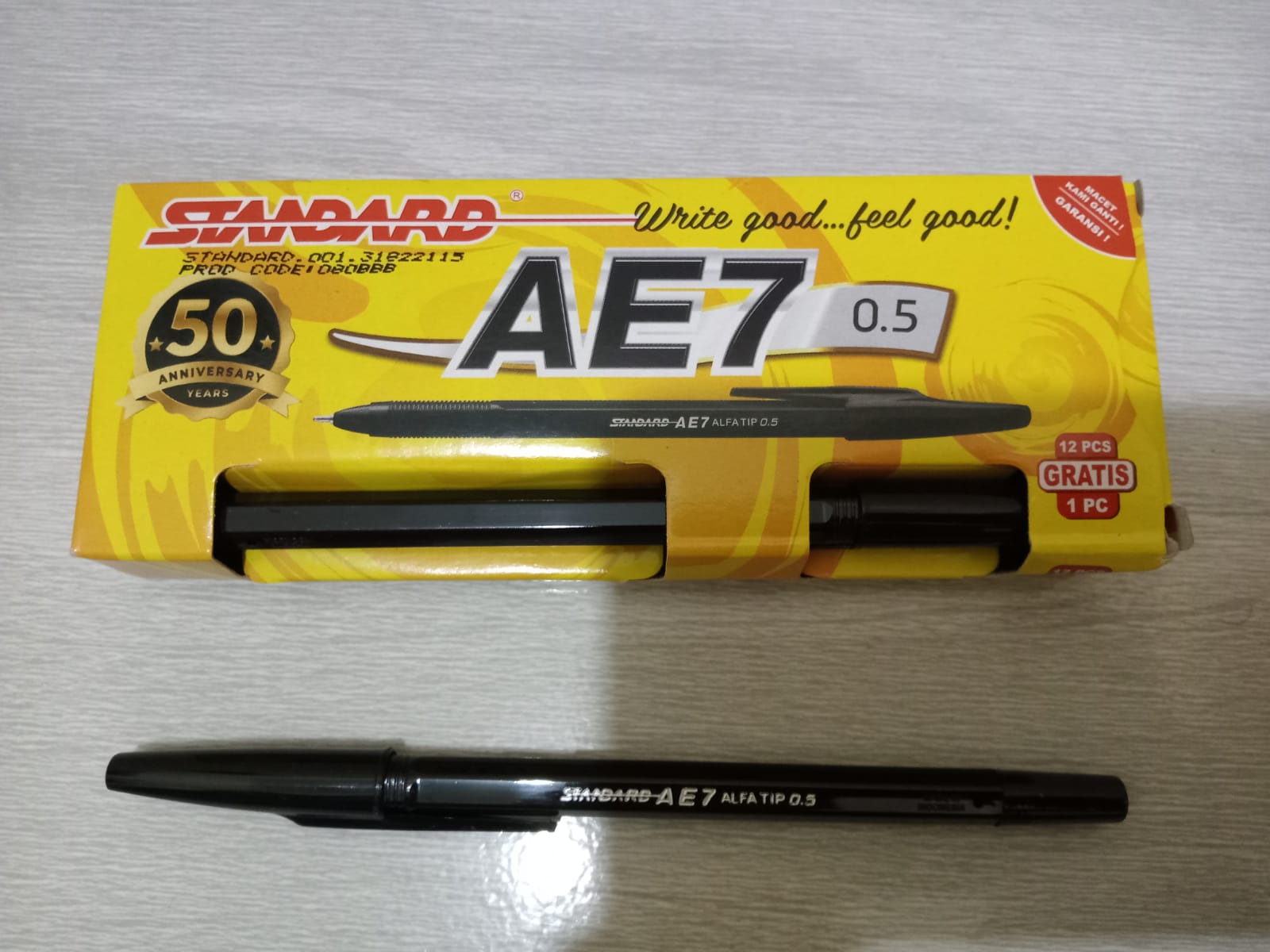 PEN BOLPEN PULPEN STANDART AE7 ISI 12 PCS | Lazada Indonesia