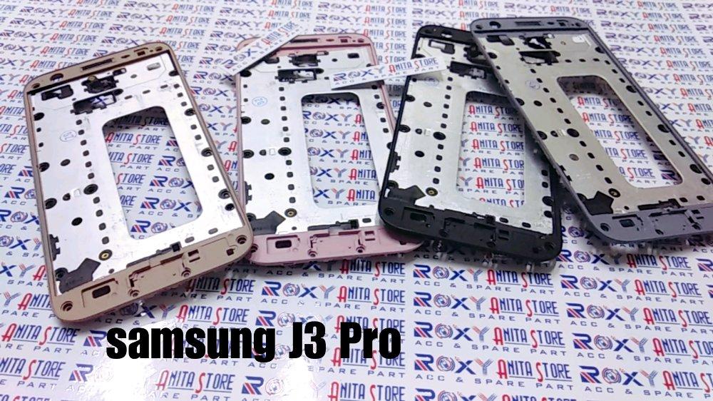 Frame lcd tulang tengah samsung j3 pro