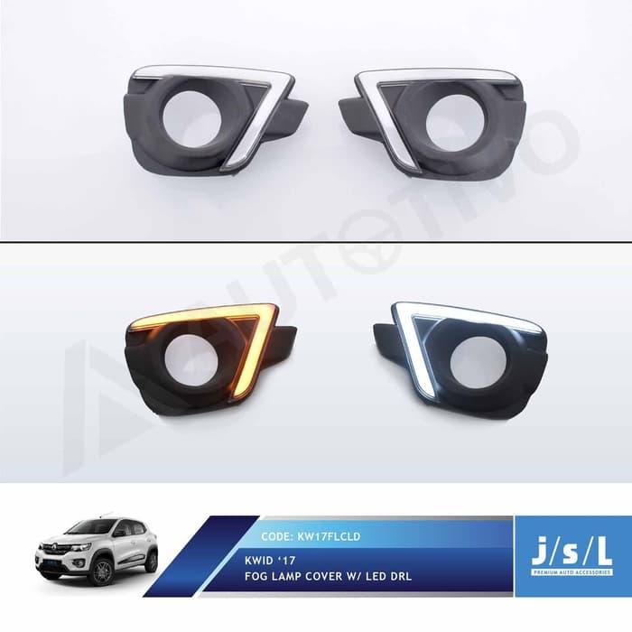 JSL LED DRL Renault Kwid Fog Lamp Cover DRL with Sein