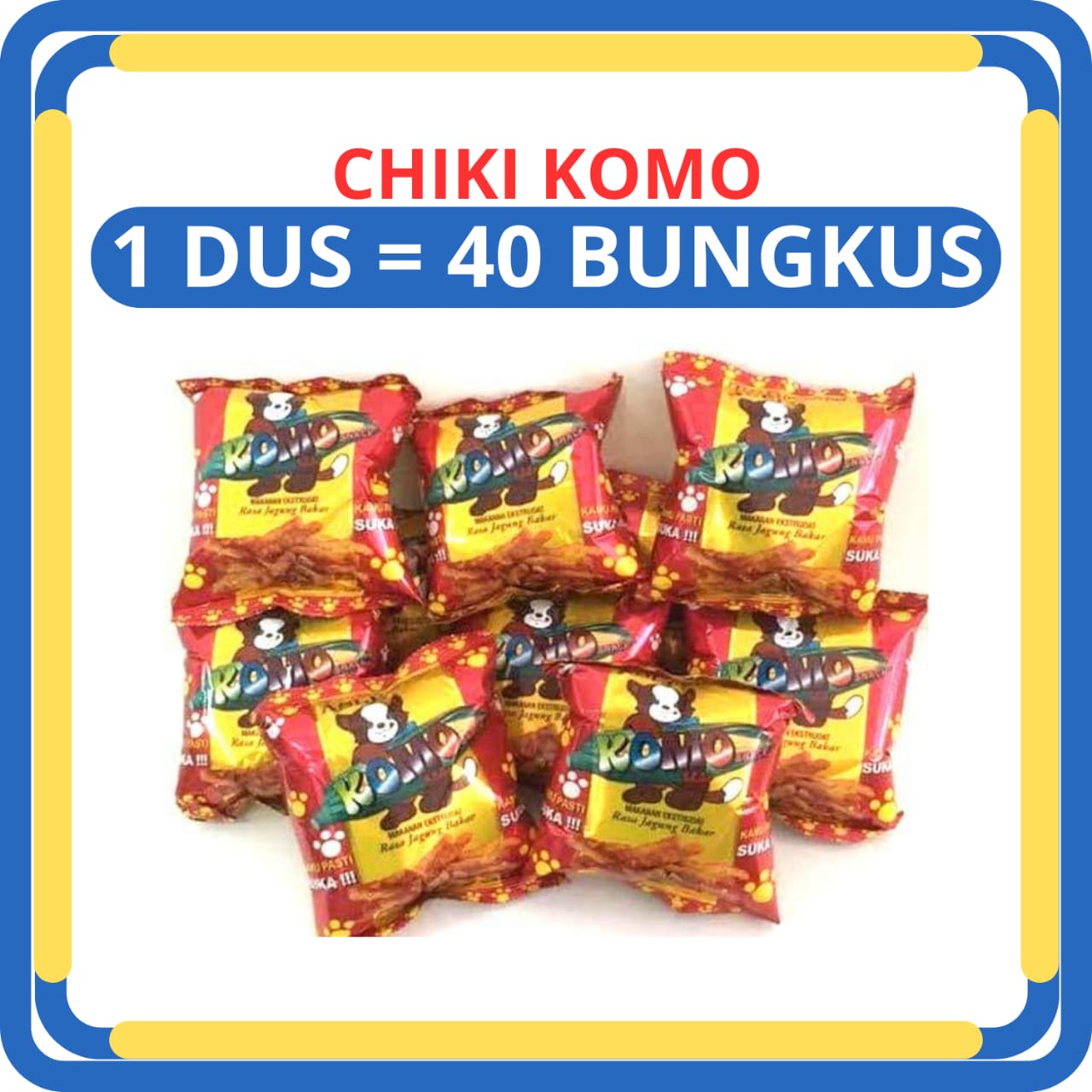 Chiki Komo Rasa Jagung 1 Dus 40 Bungkus Snack Jadul Lazada Indonesia 0115