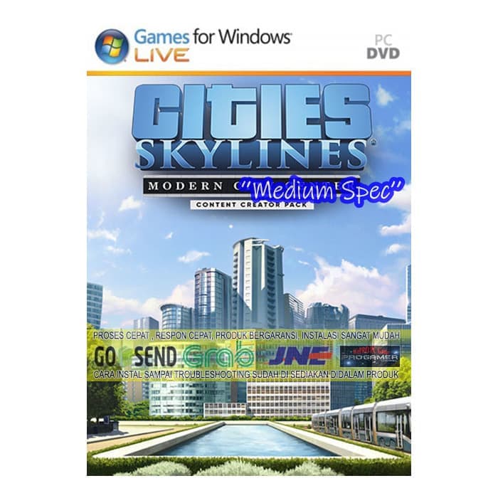 Cities Skylines Parklife Game Pc Pc Game Dvd Game Kaset Game