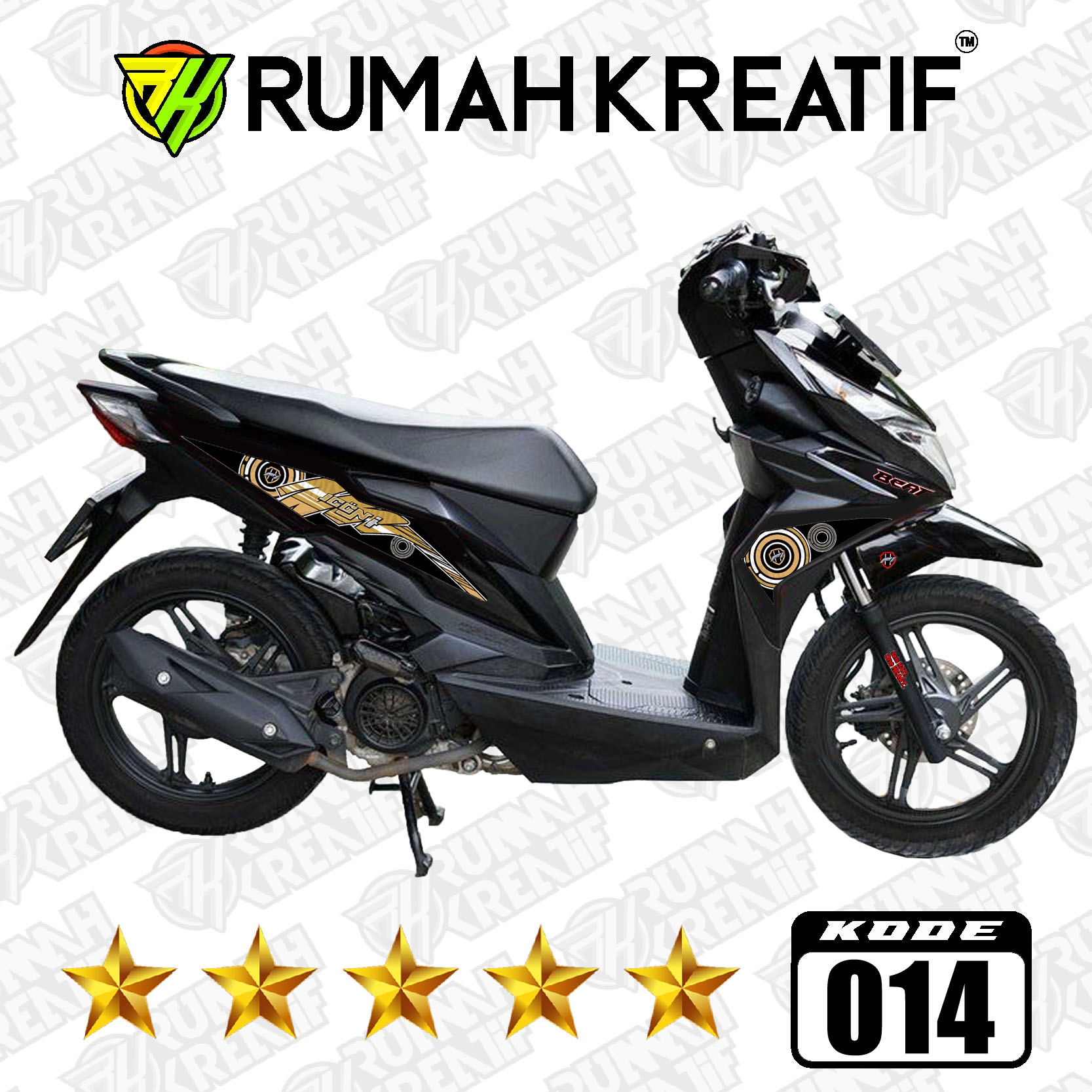 Honda BEAT 2017 Series Striping Stiker Decal Custom Variasi Lazada Indonesia